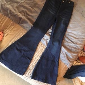 Kancan high rise bell bottoms